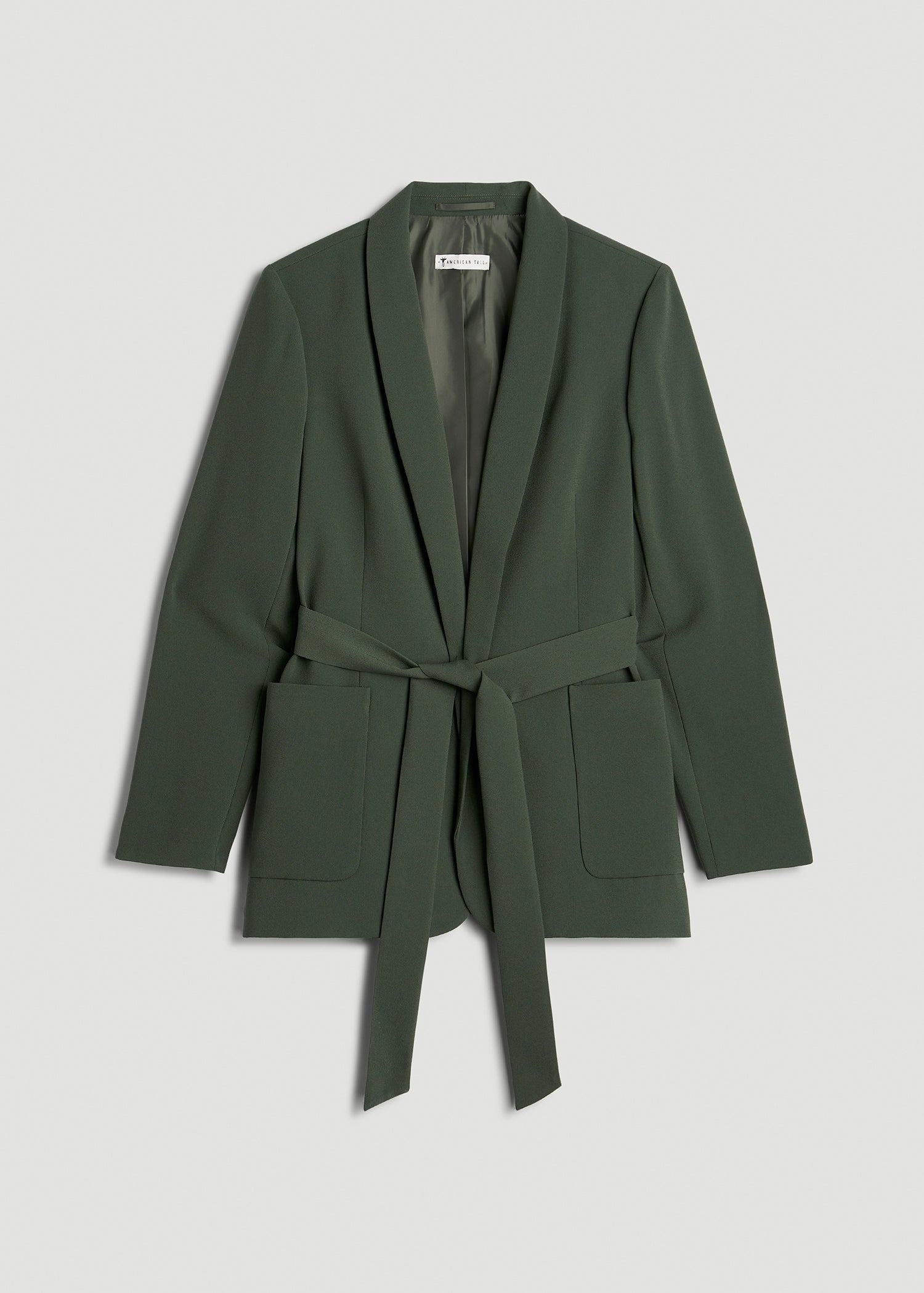 American-Tall-Women-Crepe-Wrap-Blazer-Climbing-Ivy-Off-Fig