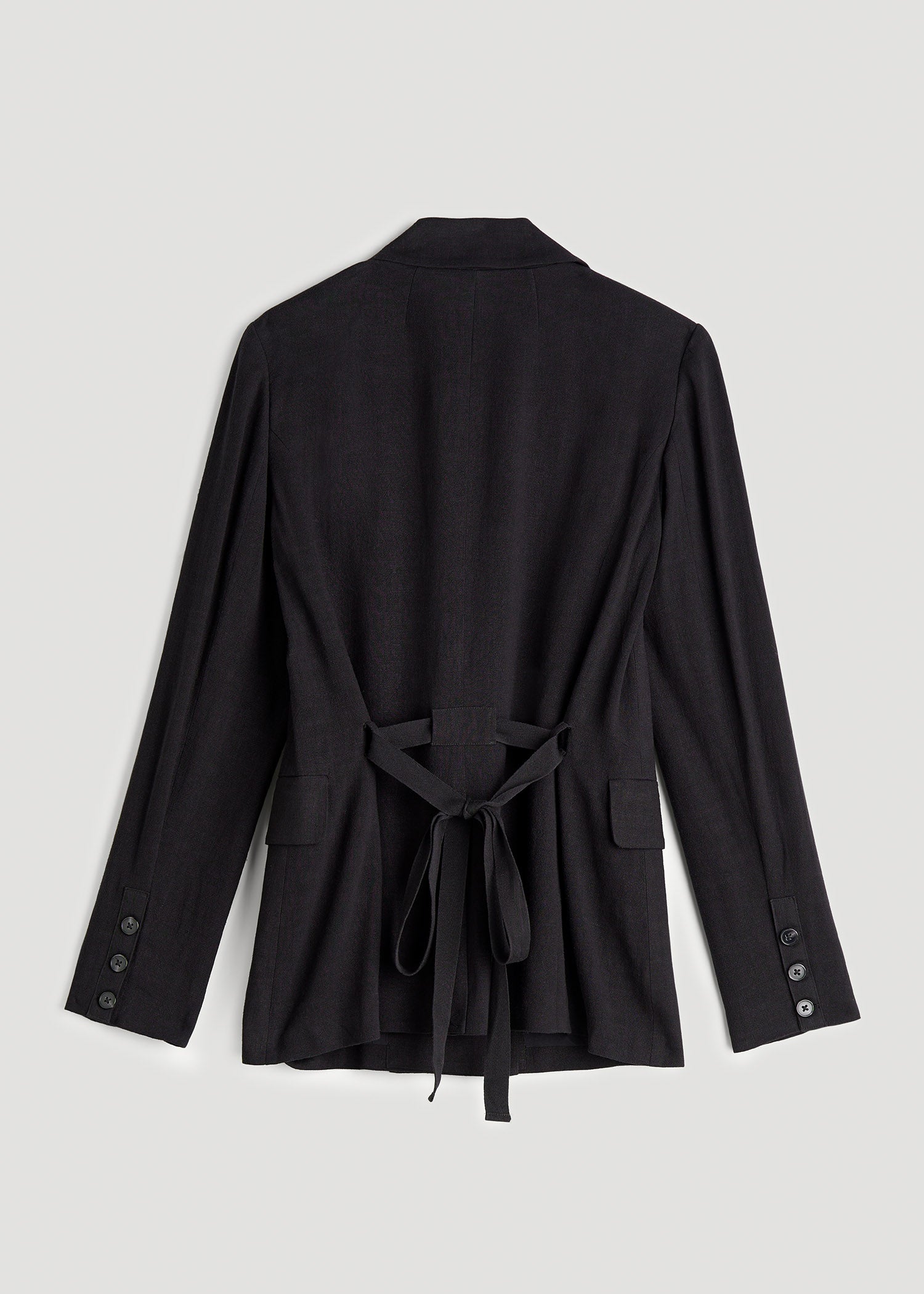 American-Tall-Women-Linen-Blend-Tie-Back-Blazer-For-Tall-Women-Black-Off-Fig-Back_2fa05c3b-0395-4b80-b42a-9687c6619716