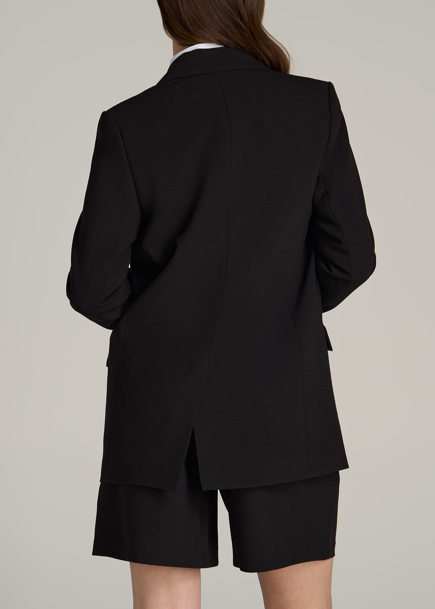 American-Tall-Women-Relaxed-Single-Button-Blazer-Blackback