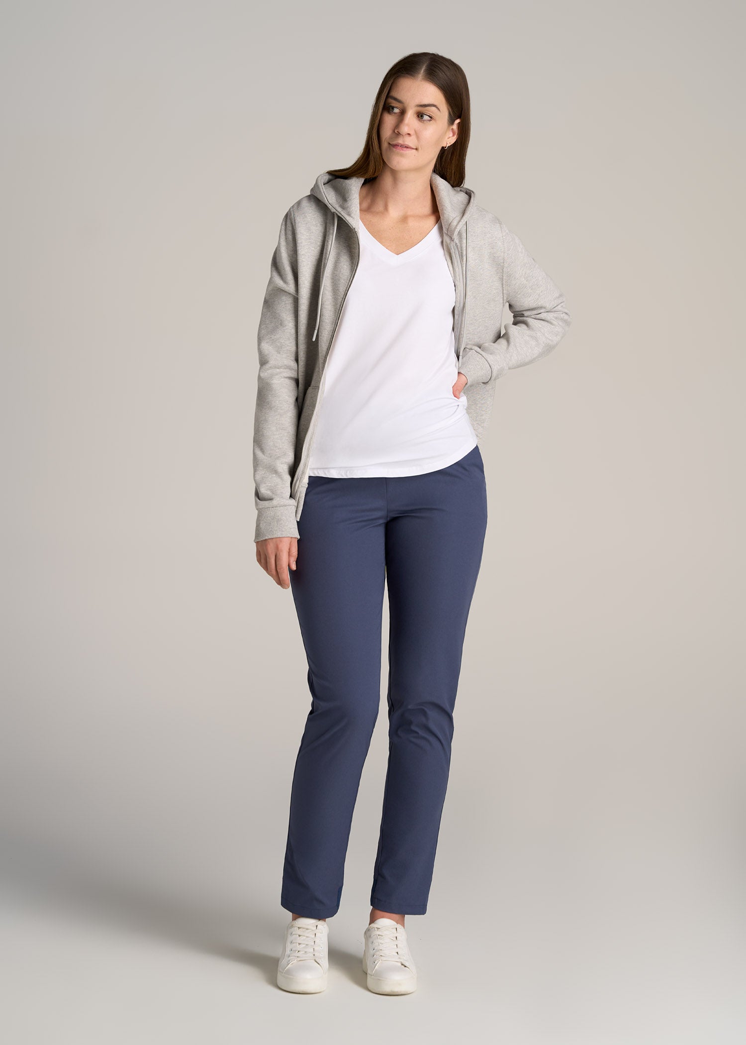 American-Tall-Women-Scoop-V-Neck-Tee-Ecru-full