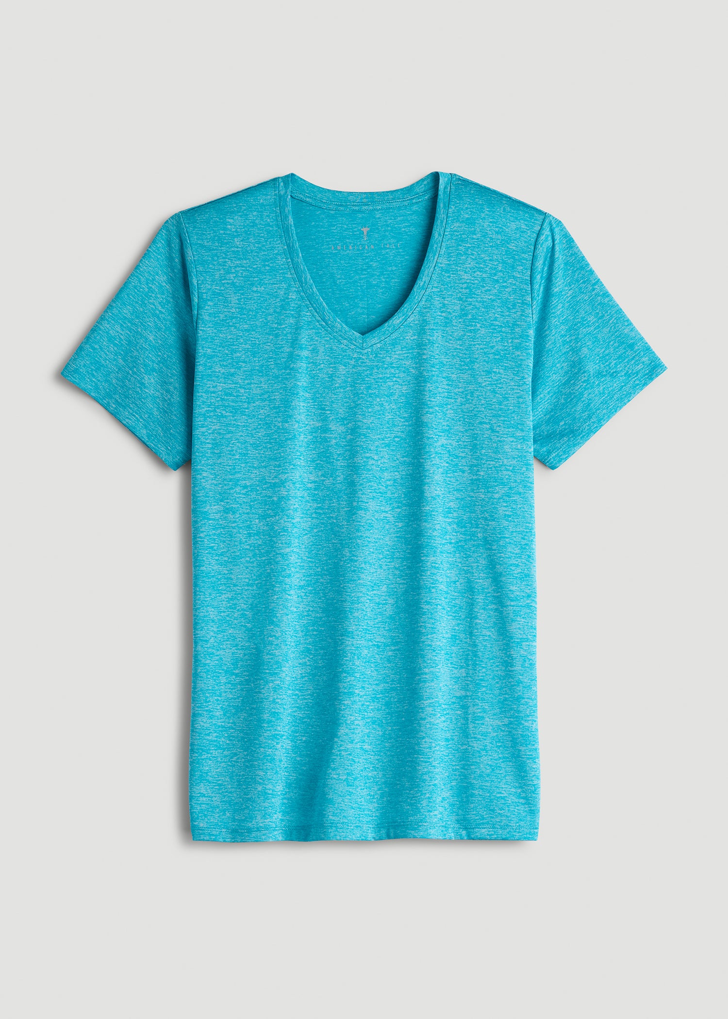 American-Tall-Women-short-sleeve-active-v-neck-tee-Scuba-Blue-Mix-Off-Fig